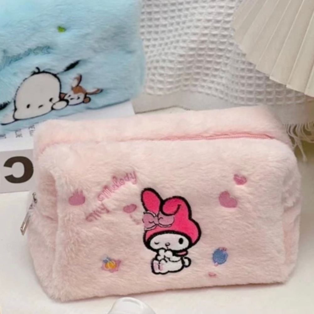 SANRIO MY MELODY FLUFFY COSMETIC POUCH